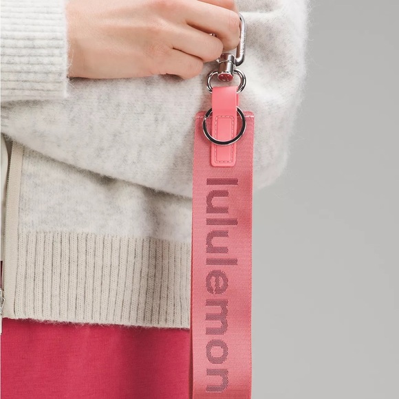 Lululemon Never Lost Keychain- Raspberry Cream/Wine Berry - Picture 5 of 6